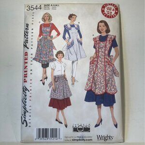 Simplicity 3544 Vintage Full & Half Apron Reprint Sewing Pattern Vintage 48 & 52